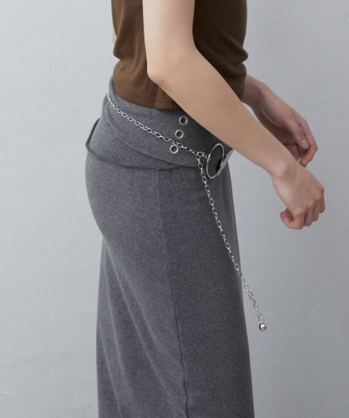 Rohwel(ローウェル)の「Stretch Eyelet Fit Skirt / ストレッチアイレットフィットスカート(スカート・レディース・ブラック/グレー・FREE)」の19枚目の写真