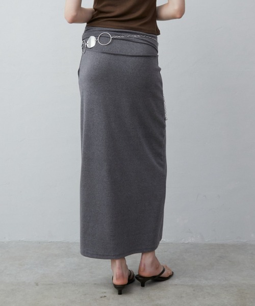 Rohwel(ローウェル)の「Stretch Eyelet Fit Skirt / ストレッチアイレットフィットスカート(スカート・レディース・ブラック/グレー・FREE)」の18枚目の写真