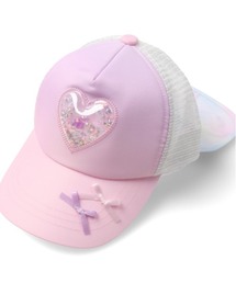 Kids Foret（キッズフォーレ）の「スパンコール入りハートメッシュキャップ（キャップ）」