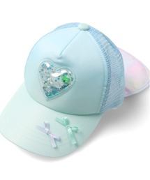 Kids Foret（キッズフォーレ）の「スパンコール入りハートメッシュキャップ（キャップ）」