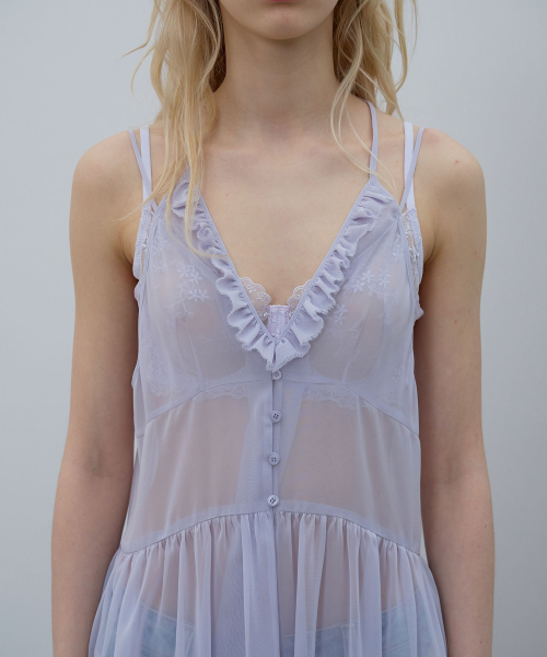LCDC TM(エルシーディーシーティーエム)の「MESH FRILL DRESS (LAVENDER)(ワンピース・レディース・その他・OS)」の10枚目の写真