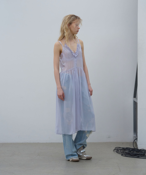 LCDC TM(エルシーディーシーティーエム)の「MESH FRILL DRESS (LAVENDER)(ワンピース・レディース・その他・OS)」の7枚目の写真