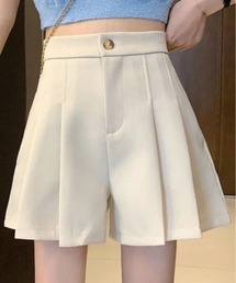 ワイドプリーツショートパンツ