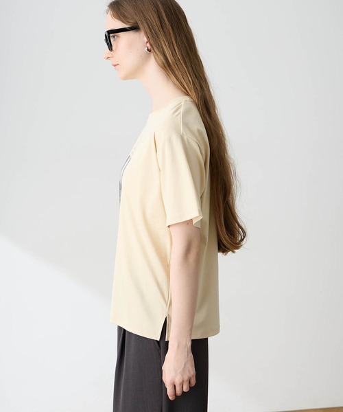 LE SOUK HOLIDAY(ルスークホリデー)の「フォトプリントTシャツ【接触冷感・吸水速乾】(Tシャツ/カットソー・レディース・オフホワイト/ベージュ/ブラック・M/L)」の15枚目の写真