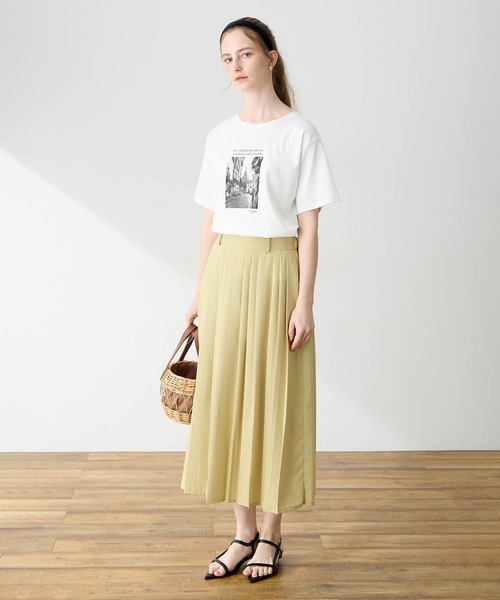 LE SOUK HOLIDAY(ルスークホリデー)の「フォトプリントTシャツ【接触冷感・吸水速乾】(Tシャツ/カットソー・レディース・オフホワイト/ベージュ/ブラック・M/L)」の21枚目の写真