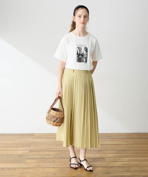 LE SOUK HOLIDAY(ルスークホリデー)の「フォトプリントTシャツ【接触冷感・吸水速乾】(Tシャツ/カットソー・レディース・オフホワイト/ベージュ/ブラック・M/L)」の22枚目の写真