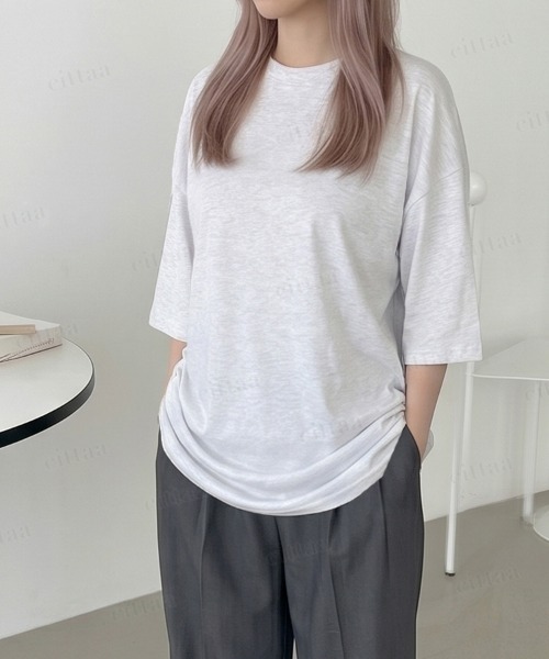 Dalfwin(ダールフィン)の「韓国ファッション ペイントプリントポケットデザイン半袖Tシャツ(Tシャツ/カットソー・レディース・ブラック/ホワイト系その他・FREE)」の8枚目の写真