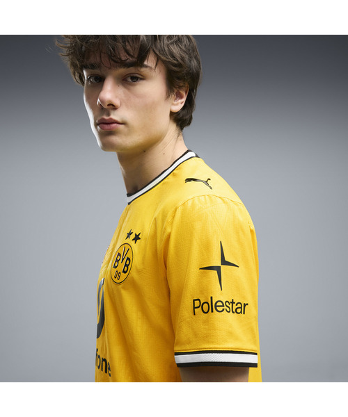 PUMA(プーマ)の「PUMA プーマ メンズ 2026-27 ドルトムント ホーム オーセンティック 半袖 ユニ(Tシャツ/カットソー・メンズ・イエロー×ブラック・SMALL/MEDIUM/LARGE/X-LARGE)」の2枚目の写真