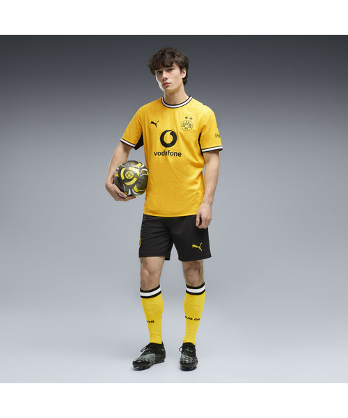 PUMA(プーマ)の「PUMA プーマ メンズ 2026-27 ドルトムント ホーム オーセンティック 半袖 ユニ(Tシャツ/カットソー・メンズ・イエロー×ブラック・SMALL/MEDIUM/LARGE/X-LARGE)」の3枚目の写真