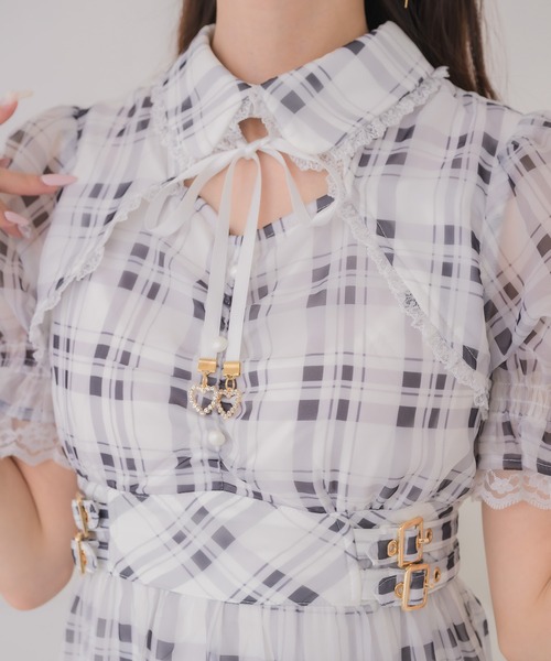 couture BY ROJITA(クチュールバイロジータ)の「ティアードシアーロングワンピース(ワンピース・レディース・ブラック/ホワイト/その他/ピンク系その他・FREE)」の21枚目の写真