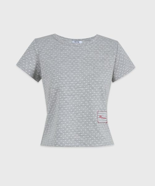 MICANE(ミケーネ)の「ラビンドットミニマルT(Tシャツ/カットソー・レディース・ライトグレー/ブラック/クリーム・SMALL/MEDIUM/LARGE/X-LARGE)」の17枚目の写真