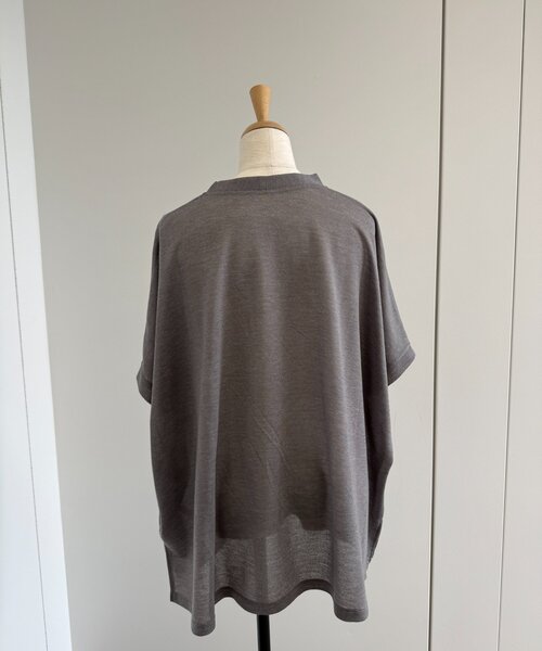 Jena espace merveilleux(ジェナ エスパスメルヴェイユ)の「シアーラメカーディガン(Tシャツ/カットソー・レディース・ネイビー/ベージュ/グレー・FREE)」の18枚目の写真