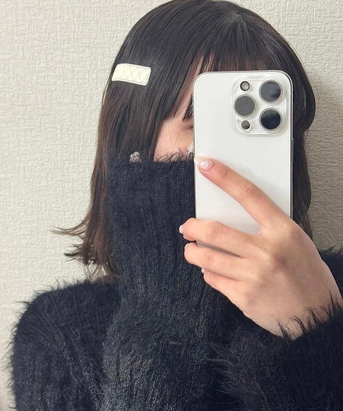 tunee(チュニー)の「2setぱっちんフェイクレザーヘアピン(hsyd)(リング・レディース・アイボリー・FREE)」の3枚目の写真