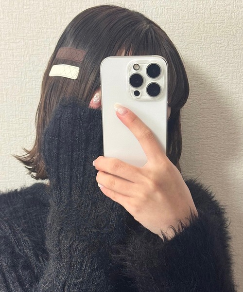 tunee(チュニー)の「2setぱっちんフェイクレザーヘアピン(hsyd)(リング・レディース・アイボリー・FREE)」の5枚目の写真