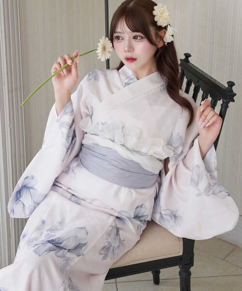 Belle Charme】Classic Girly 浴衣5点Set（浴衣）｜OLIVE des OLIVE