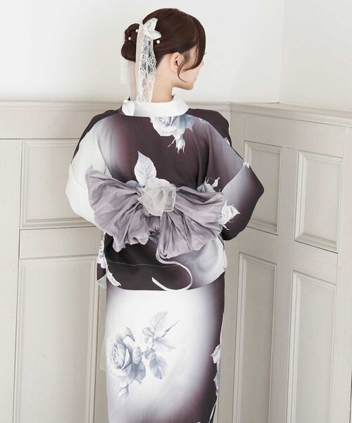 OLIVE des OLIVE(オリーブデオリーブ)の「【Belle Charme】Classic Girly 浴衣5点Set(浴衣・レディース・ピンク/ブラック・FREE)」の6枚目の写真
