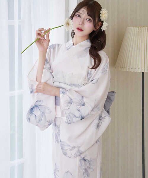 OLIVE des OLIVE(オリーブデオリーブ)の「【Belle Charme】Classic Girly 浴衣5点Set(浴衣・レディース・ピンク/ブラック・FREE)」の14枚目の写真