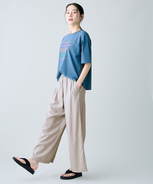 ANY(エニィ)の「ヨーロピアンリネンバギーパンツ(その他パンツ・レディース・黄土色系/ネイビー系/ベージュ系/ダークブラウン系・MEDIUM/LARGE)」の19枚目の写真