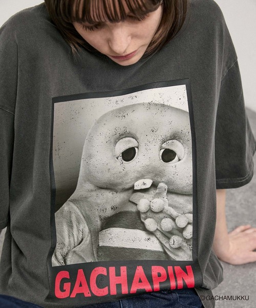 Alfred Alex(アルフレッドアレックス)の「<Exclusive> Gachapin & Mukku Vintage Graphic Tee / ガチャピン・ムック 別注 ヴィンテージライク グラフィックTシャツ(Tシャツ/カットソー・メンズ・ブラック系/ブラック系2/ブラック系3・L/M)」の18枚目の写真