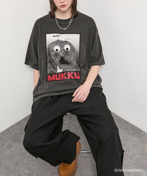 Exclusive＞ Gachapin ＆ Mukku Vintage Graphic Tee / ガチャピン