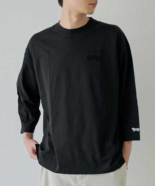PENNEYS(ぺニーズ)の「【UVカット・接触冷感・吸水速乾・遮熱性】Penneys × WELLTECT 別注フットボールTシャツ(Tシャツ/カットソー・メンズ・ホワイト/ブラック/ダークグレー/ブラウン・S/M/L/XL)」の2枚目の写真
