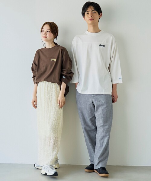 PENNEYS(ぺニーズ)の「【UVカット・接触冷感・吸水速乾・遮熱性】Penneys × WELLTECT 別注フットボールTシャツ(Tシャツ/カットソー・メンズ・ホワイト/ブラック/ダークグレー/ブラウン・S/M/L/XL)」の5枚目の写真