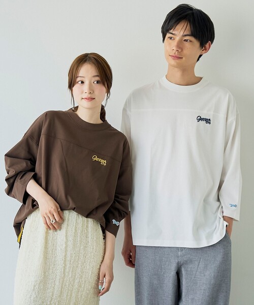 PENNEYS(ぺニーズ)の「【UVカット・接触冷感・吸水速乾・遮熱性】Penneys × WELLTECT 別注フットボールTシャツ(Tシャツ/カットソー・メンズ・ホワイト/ブラック/ダークグレー/ブラウン・S/M/L/XL)」の6枚目の写真