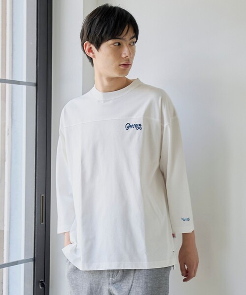 PENNEYS(ぺニーズ)の「【UVカット・接触冷感・吸水速乾・遮熱性】Penneys × WELLTECT 別注フットボールTシャツ(Tシャツ/カットソー・メンズ・ホワイト/ブラック/ダークグレー/ブラウン・S/M/L/XL)」の9枚目の写真