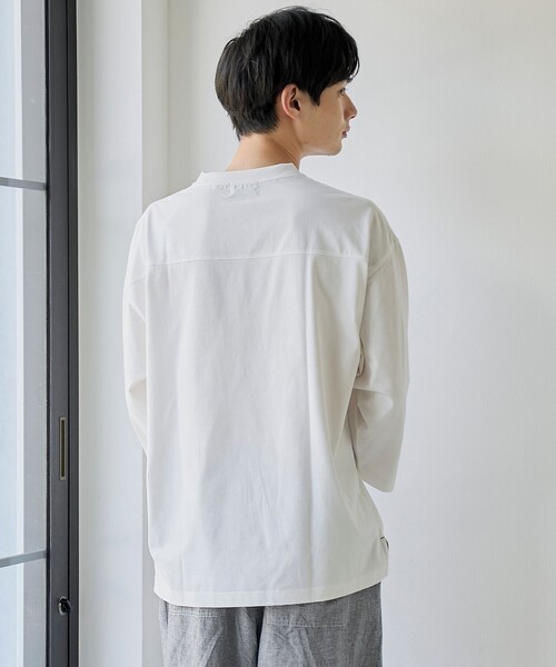 PENNEYS(ぺニーズ)の「【UVカット・接触冷感・吸水速乾・遮熱性】Penneys × WELLTECT 別注フットボールTシャツ(Tシャツ/カットソー・メンズ・ホワイト/ブラック/ダークグレー/ブラウン・S/M/L/XL)」の11枚目の写真