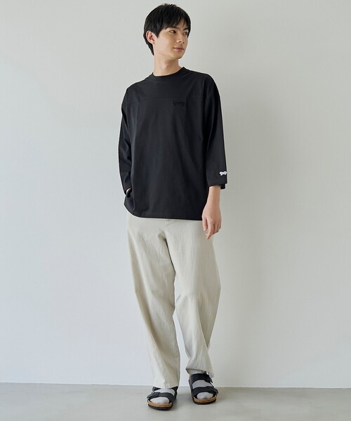PENNEYS(ぺニーズ)の「【UVカット・接触冷感・吸水速乾・遮熱性】Penneys × WELLTECT 別注フットボールTシャツ(Tシャツ/カットソー・メンズ・ホワイト/ブラック/ダークグレー/ブラウン・S/M/L/XL)」の14枚目の写真