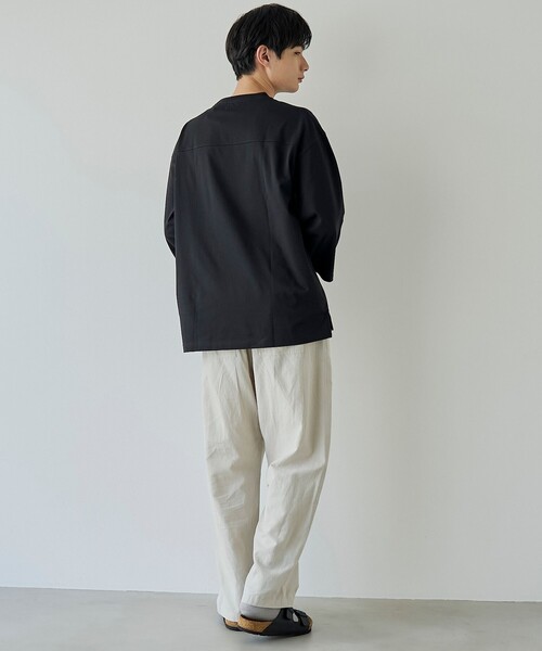 PENNEYS(ぺニーズ)の「【UVカット・接触冷感・吸水速乾・遮熱性】Penneys × WELLTECT 別注フットボールTシャツ(Tシャツ/カットソー・メンズ・ホワイト/ブラック/ダークグレー/ブラウン・S/M/L/XL)」の15枚目の写真