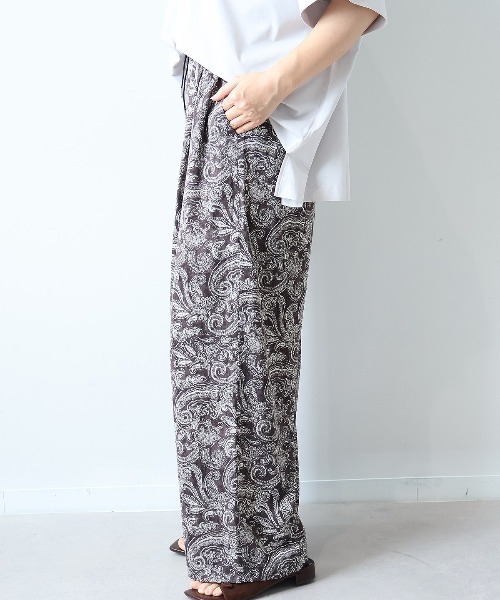 leswel(レスウェル)の「【M/L】ペイズリーイージーパンツ(その他パンツ・レディース・ブラウン/ブラック・M/L)」の16枚目の写真