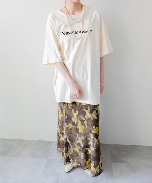 DOLLUPOOPS(ドールアップウップス)の「Flower Sheer Long Skirt(フラワーシアーロングスカート)(スカート・レディース・カーキ/ブラック・FREE/LARGE/MEDIUM)」の5枚目の写真