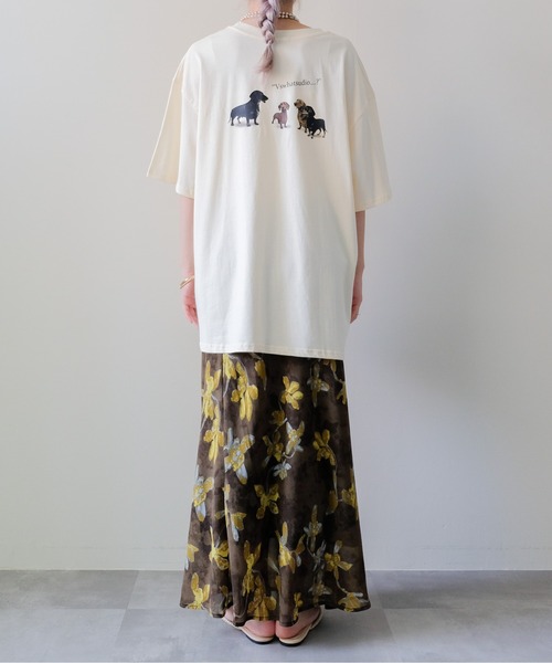 DOLLUPOOPS(ドールアップウップス)の「Flower Sheer Long Skirt(フラワーシアーロングスカート)(スカート・レディース・カーキ/ブラック・FREE/LARGE/MEDIUM)」の12枚目の写真