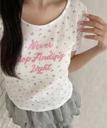 リトルフラワーワッフルTシャツ