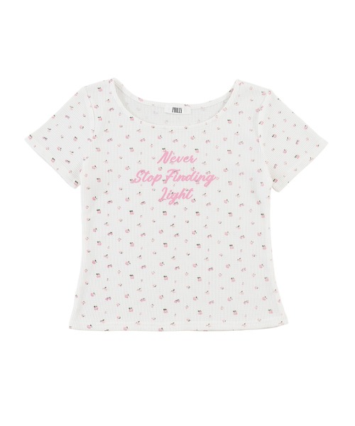 PHILLY(フィリー)の「リトルフラワーワッフルTシャツ(Tシャツ/カットソー・レディース・ピンク/ブルー・FREE)」の11枚目の写真