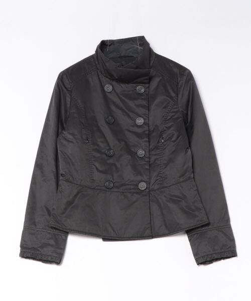 Max Mara(マックスマーラ)の「【S】【it】【WEEKWND Max Mar】中綿入り ダブルボタン ショートジャケット ブラック(ダウンジャケット/コート・レディース・ブラック・42)」の1枚目の写真