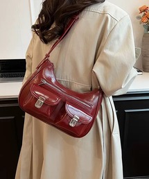 【 MEMECLE / メメクル 】Y2Kダブルポケットショルダーバッグ