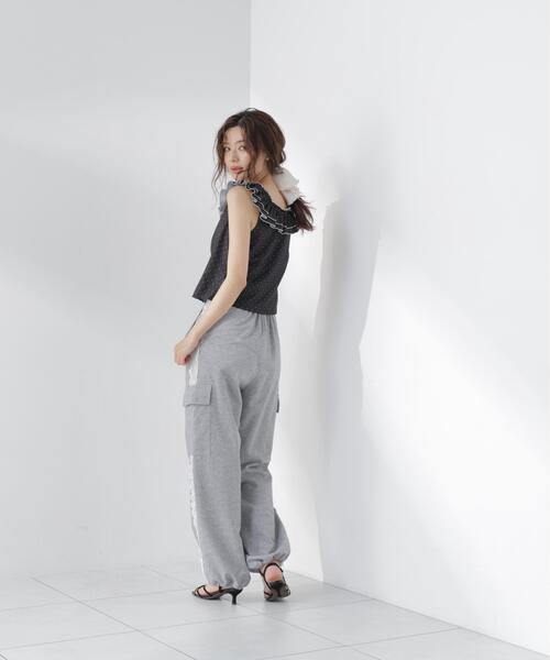 PROPORTION BODY DRESSING(プロポーションボディドレッシング)の「ラッフルカラーブラウス(シャツ/ブラウス・レディース・ブラック系その他/ホワイト系その他・FREE)」の13枚目の写真