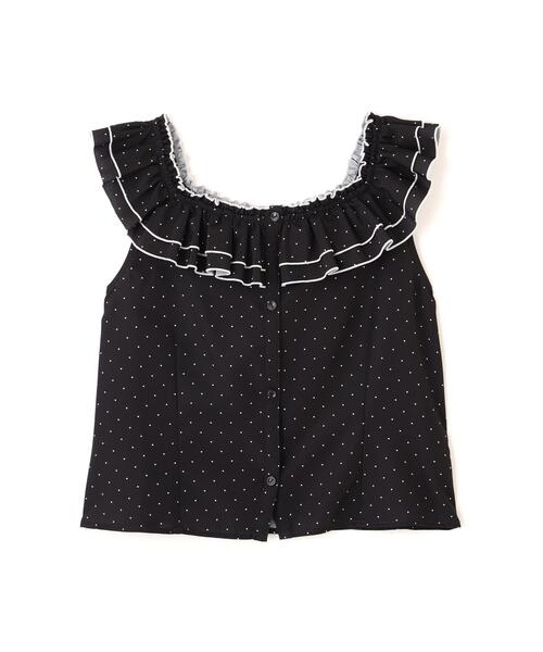 PROPORTION BODY DRESSING(プロポーションボディドレッシング)の「ラッフルカラーブラウス(シャツ/ブラウス・レディース・ブラック系その他/ホワイト系その他・FREE)」の15枚目の写真