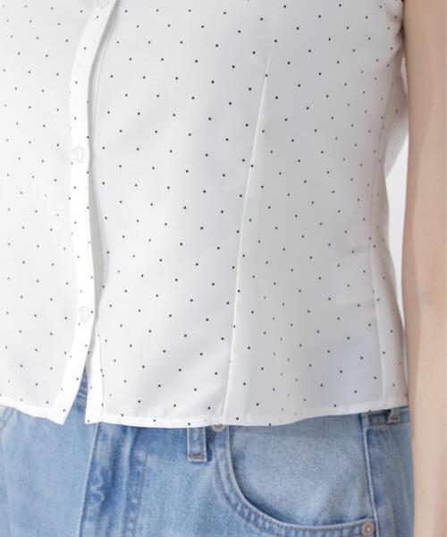 PROPORTION BODY DRESSING(プロポーションボディドレッシング)の「ラッフルカラーブラウス(シャツ/ブラウス・レディース・ブラック系その他/ホワイト系その他・FREE)」の9枚目の写真