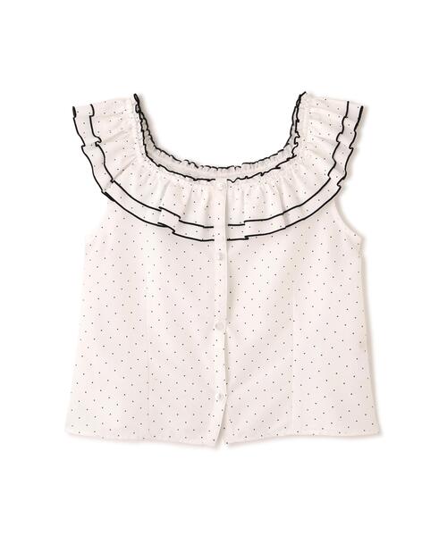 PROPORTION BODY DRESSING(プロポーションボディドレッシング)の「ラッフルカラーブラウス(シャツ/ブラウス・レディース・ブラック系その他/ホワイト系その他・FREE)」の11枚目の写真