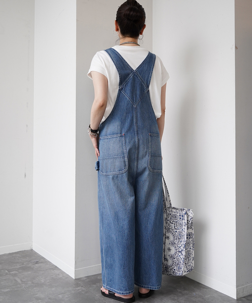 JOURNAL STANDARD LUXE(ジャーナルスタンダード ラックス)の「12OZデニム ペインターオーバーオール(その他パンツ・レディース・ブルー・FREE)」の4枚目の写真