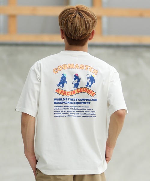 ムラサキスポーツ（ムラサキスポーツ）の「【ムラサキスポーツ限定】COBMASTER/コブマスター 半袖 Tシャツ A PAC IN LEISURE TEE 81907900（Tシャツ/カットソー・メンズ・ホワイト/ベージュ/スミクロ・M/L/XL）」の5枚目の写真