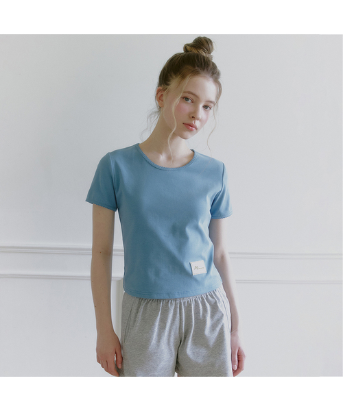 MICANE(ミケーネ)の「キュロレミニレースTシャツ(Tシャツ/カットソー・レディース・ホワイト/ブルー/オリーブ・SMALL/MEDIUM/LARGE/X-LARGE)」の3枚目の写真