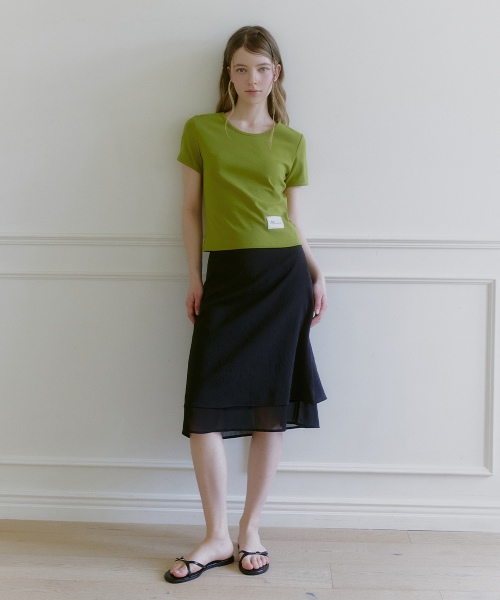 MICANE(ミケーネ)の「キュロレミニレースTシャツ(Tシャツ/カットソー・レディース・ホワイト/ブルー/オリーブ・SMALL/MEDIUM/LARGE/X-LARGE)」の6枚目の写真