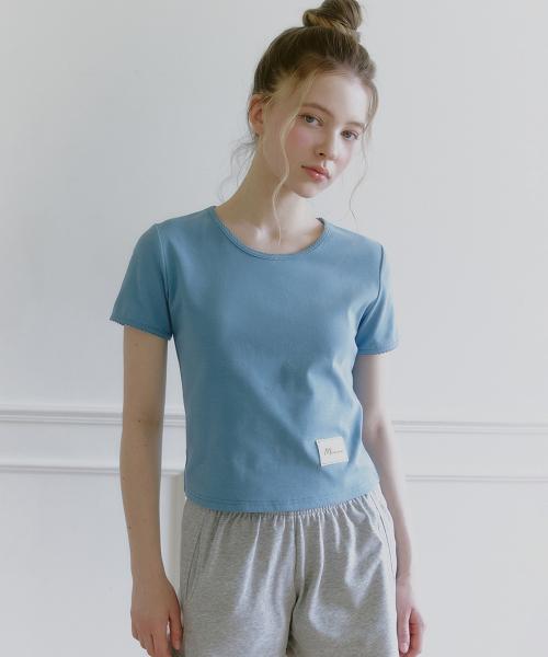 MICANE(ミケーネ)の「キュロレミニレースTシャツ(Tシャツ/カットソー・レディース・ホワイト/ブルー/オリーブ・SMALL/MEDIUM/LARGE/X-LARGE)」の8枚目の写真