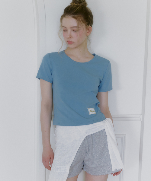 MICANE(ミケーネ)の「キュロレミニレースTシャツ(Tシャツ/カットソー・レディース・ホワイト/ブルー/オリーブ・SMALL/MEDIUM/LARGE/X-LARGE)」の9枚目の写真