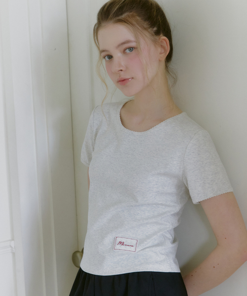 MICANE(ミケーネ)の「キュロレミニレースTシャツ(Tシャツ/カットソー・レディース・ホワイト/ブルー/オリーブ・SMALL/MEDIUM/LARGE/X-LARGE)」の14枚目の写真