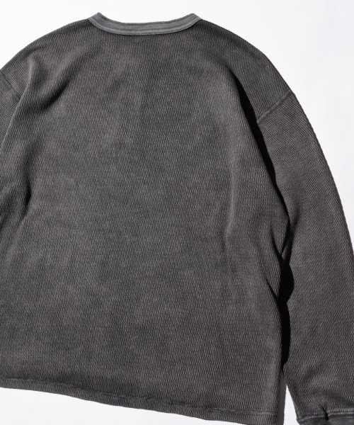 TOWNCRAFT(タウンクラフト)の「TOWNCRAFT / タウンクラフト COTTON THERMAL 3B HENLEY TEE コットン サーマル 3ボタン ヘンリーネックTシャツ(Tシャツ/カットソー・メンズ・ネイビー/グレー/ナチュラル/ピンク/ブラック・MEDIUM/LARGE)」の20枚目の写真